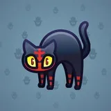 Scared Cat #7107 Scared Cat #7107