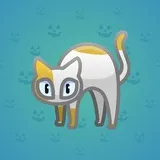 Scared Cat #7110 Scared Cat #7110