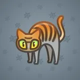 Scared Cat #7197 Scared Cat #7197