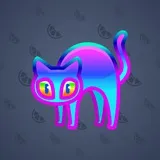 Scared Cat #7237 Scared Cat #7237