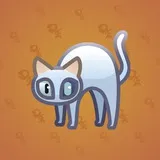 Scared Cat #7256 Scared Cat #7256
