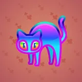 Scared Cat #7349 Scared Cat #7349