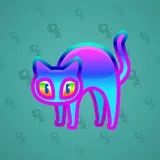Scared Cat #7454