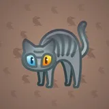 Scared Cat #7507 Scared Cat #7507