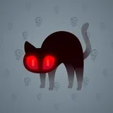 Scared Cat #7527 Scared Cat #7527