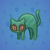 Scared Cat #7556 Scared Cat #7556
