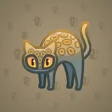Scared Cat #7639
