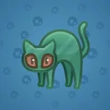 Scared Cat #7702 Scared Cat #7702