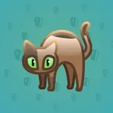 Scared Cat #7749 Scared Cat #7749