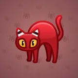 Scared Cat #8252