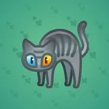 Scared Cat #9110 Scared Cat #9110