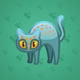 Scared Cat #9832 Scared Cat #9832