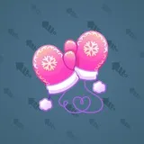 Snow Mittens #1233