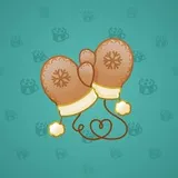 Snow Mittens #1854