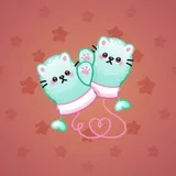 Snow Mittens #192